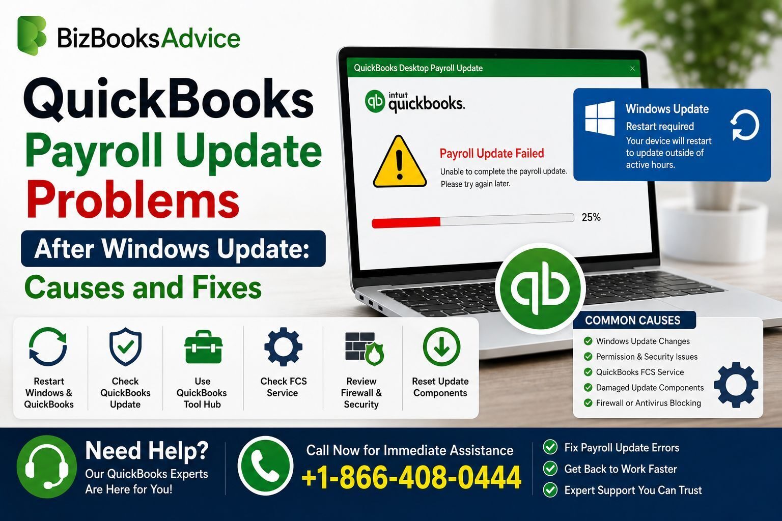 QuickBooks Payroll Update Problems After Windows Update: Causes and Fixes