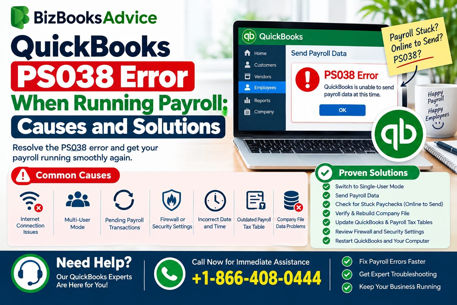 QuickBooks PS038 Error When Running Payroll: Causes and Solutions