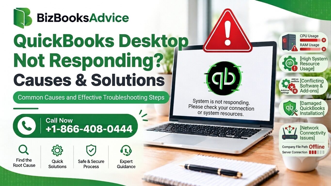 QuickBooks Desktop Not Responding — Causes & Solutions