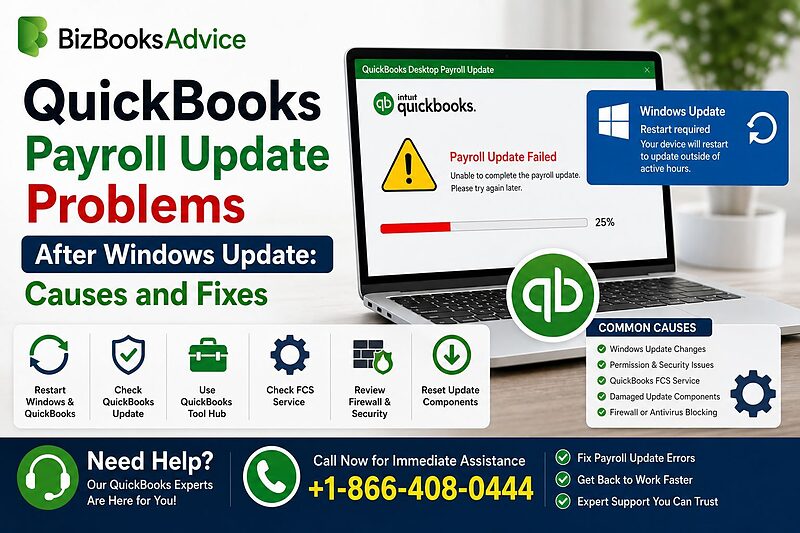 QuickBooks Payroll Update Problems After Windows Update: Causes and Fixes