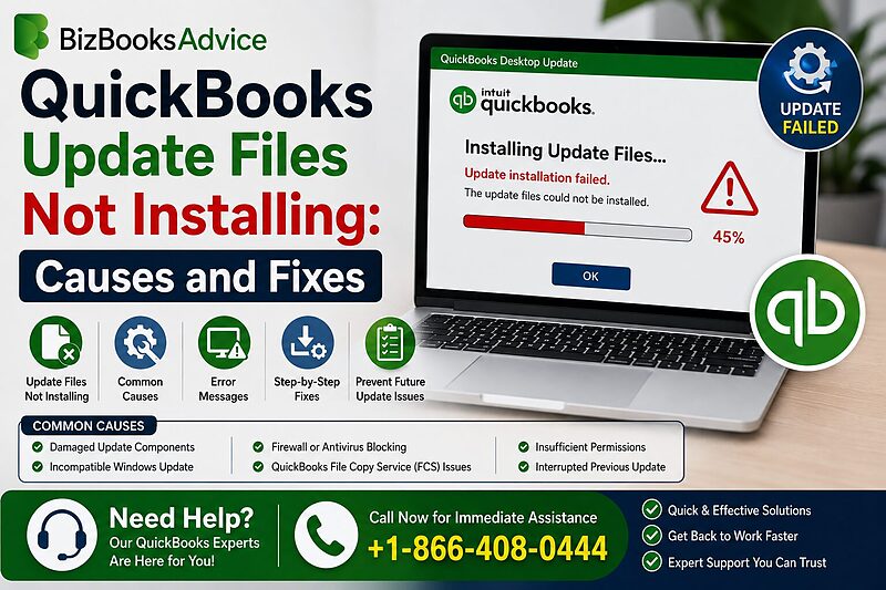 QuickBooks Update Files Not Installing: Causes and Fixes